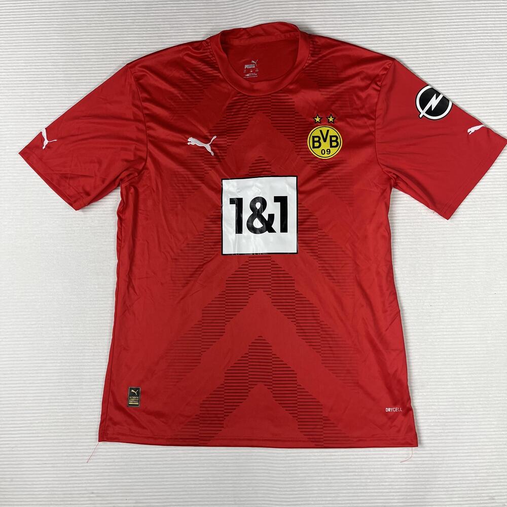 Borussia Dortmund Jersey Mens 2XL Red Bundesliga Soccer Puma 1&1 R Guajardo